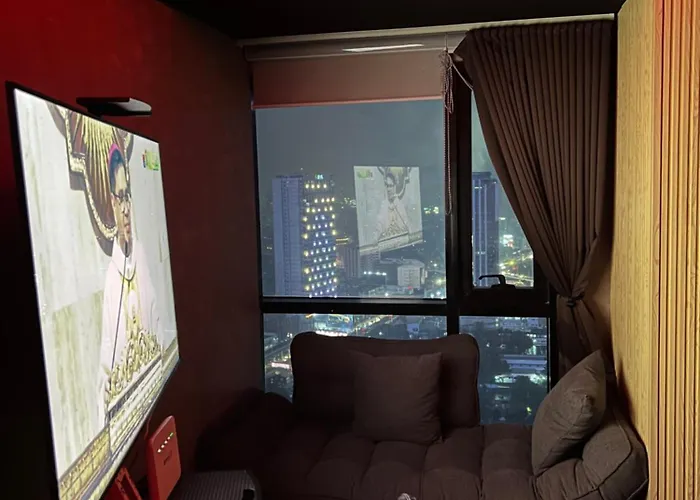 44sqm Modern Luxe View, Short Walk To Malls With 400mbps Wifi * مانيلا