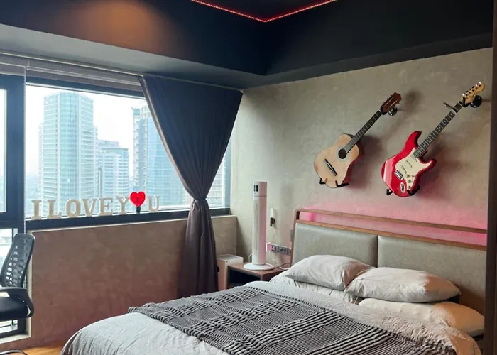 شقة 44sqm Modern Luxe View, Short Walk To Malls With 400mbps Wifi *